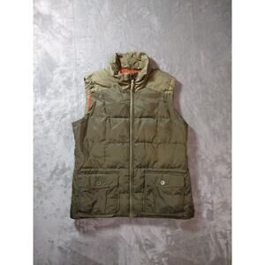 Avalanche Vest Mens XL Olive Green Puffer Goose Down Gorpcore Outdoor Cabin Farm
